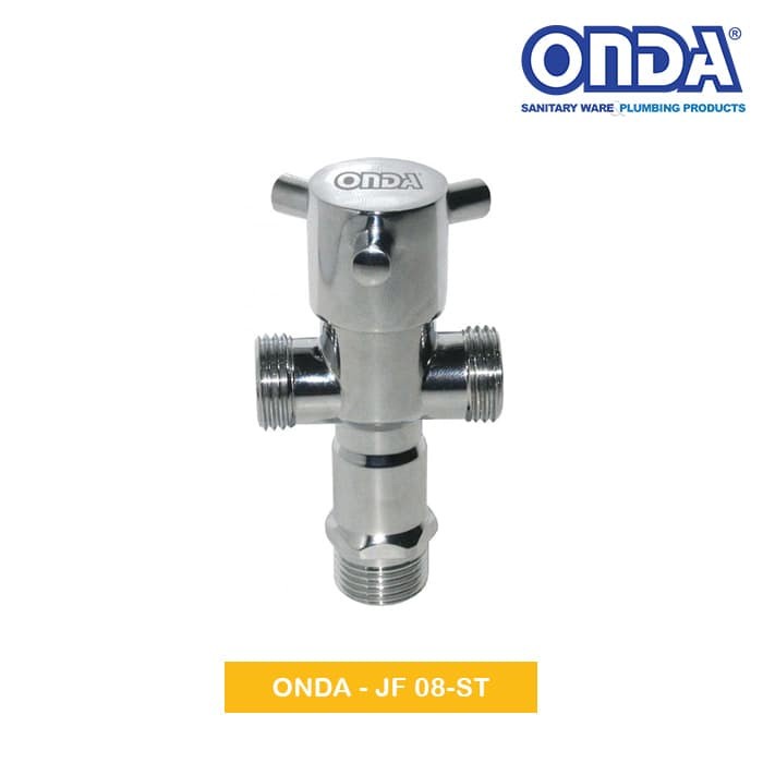 STOP KRAN WC CABANG ONDA 1/2" / KERAN T SHOWER KLOSET JET SHOWER