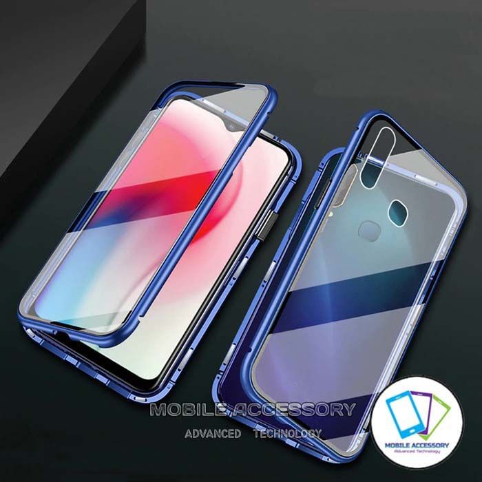 Hard Case Magnetic Vivo Y19 Double Glass 2 Sisi Depan Belakang Kaca Metal Cover Casing Hp Murah