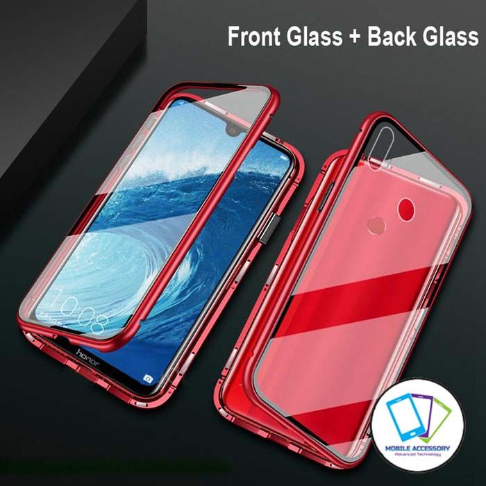 Hardcase Magnet Xiaomi Redmi Note 7 Pro 7Pro 2 Sisi Depan Belakang Kaca Ganda Casing Hard Case Magne