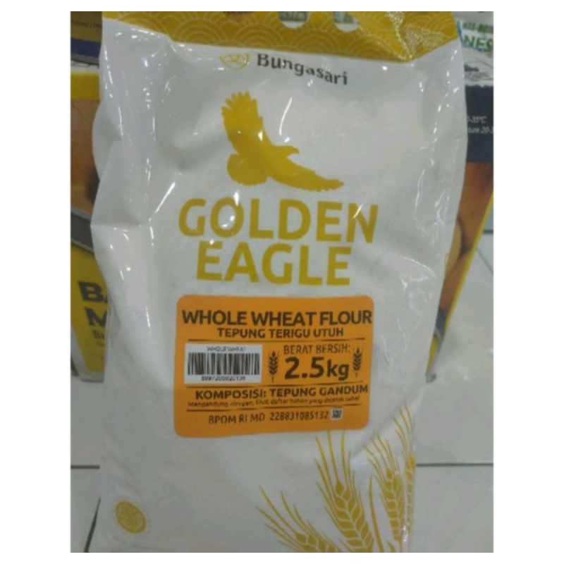 

Golden Eagle Tepung Gandum Whole wheat Rpck 1kilo