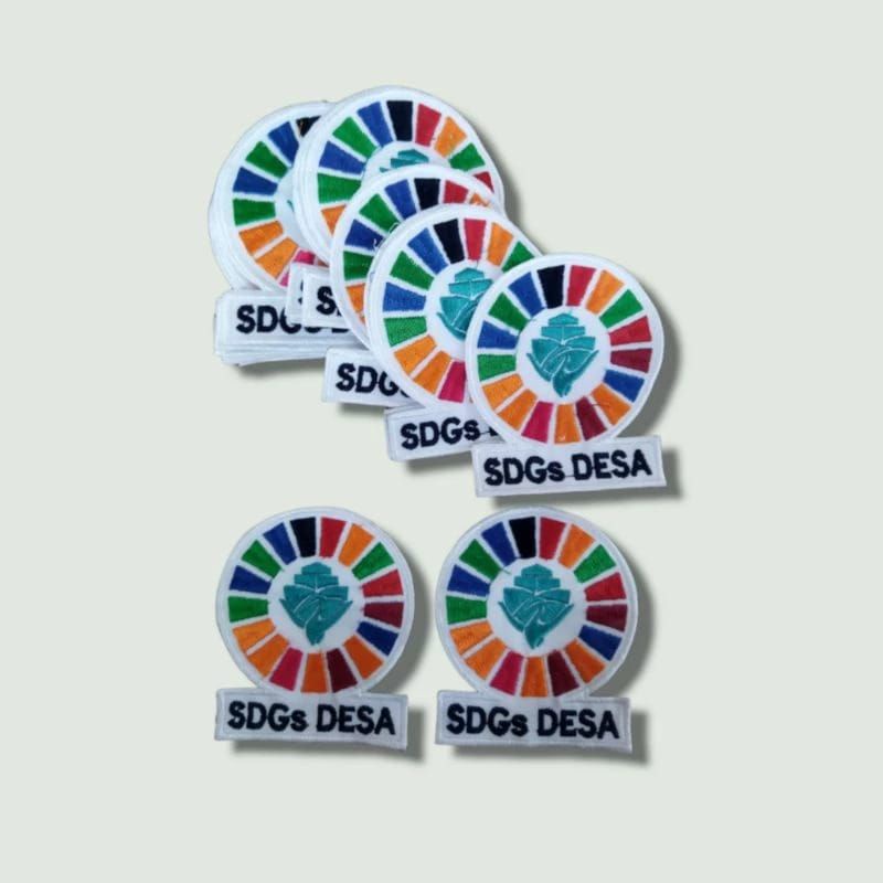bordir logo sdgs desa bisa-patch badge bet emblem