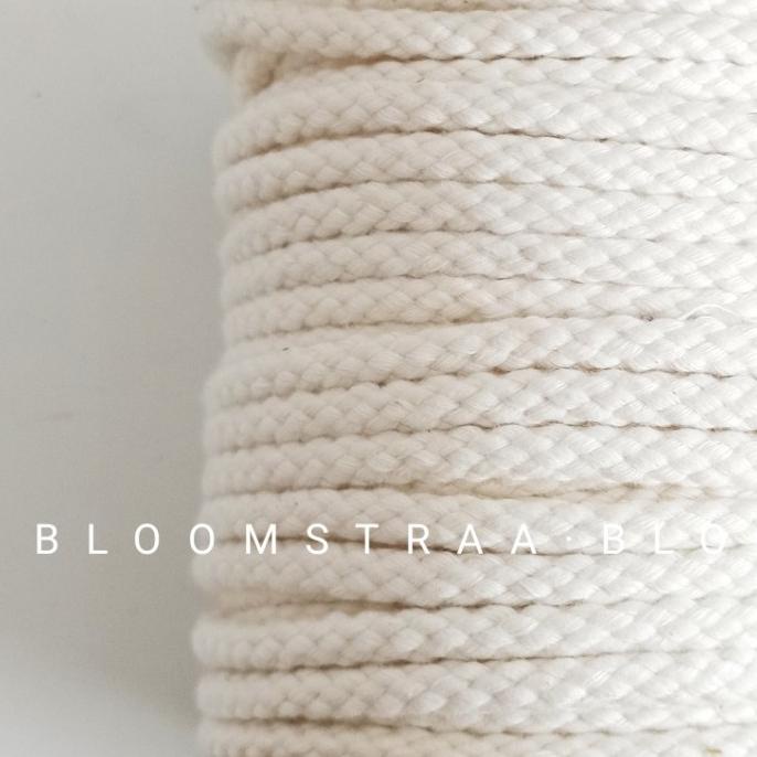 

%$%$%$%$] Roll Tali Tambang Katun 5mm Kepang 5 mm Tali Tas Macrame Cotton Rope