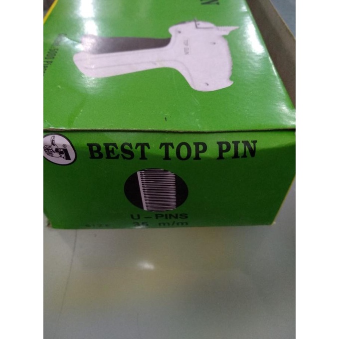 

Produk Terbaik] BEST TOP PIN / TAG PIN / REFILL TAG GUN 35 MM ( 1 BOX = 5000 PCS )
