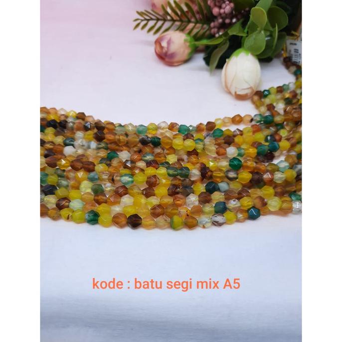 

Silahkan Order] Batu Segi Ukuran 6mm Mix A5 / Bahan Gelang/ Kalung