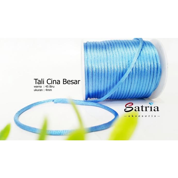 

:>:>:>:>] Tali Cina / Tali Satin Cina 4 mm biru 45 Murah