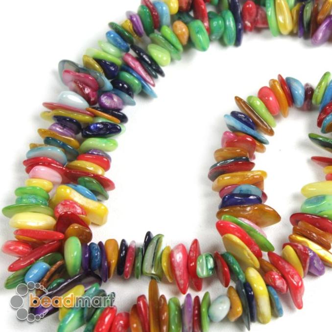 

+++++] Stone Chip 6/7mm, Rainbow, 1 Renteng, Bahan Aksesoris