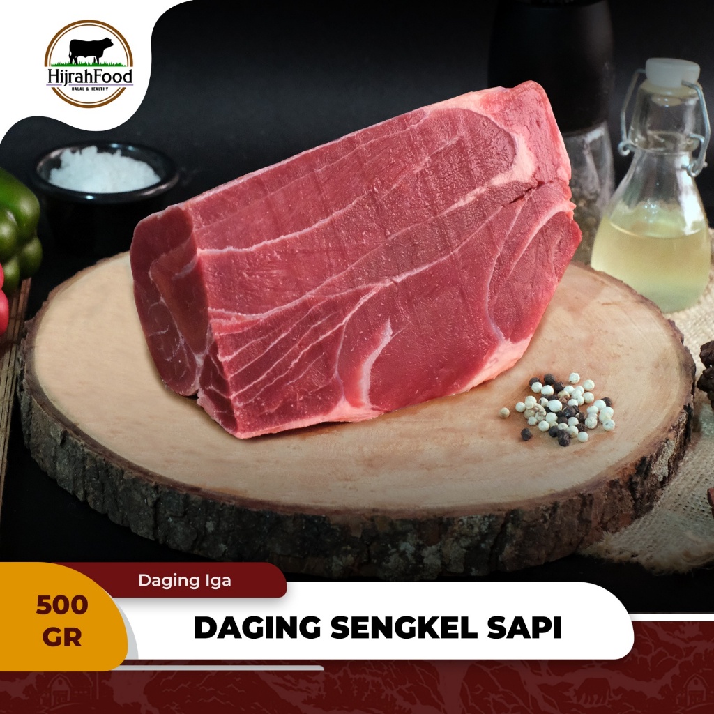 

Hijrahfood Daging Shank / Sengkel Sapi | Beef Shankle AUS - 500 gram