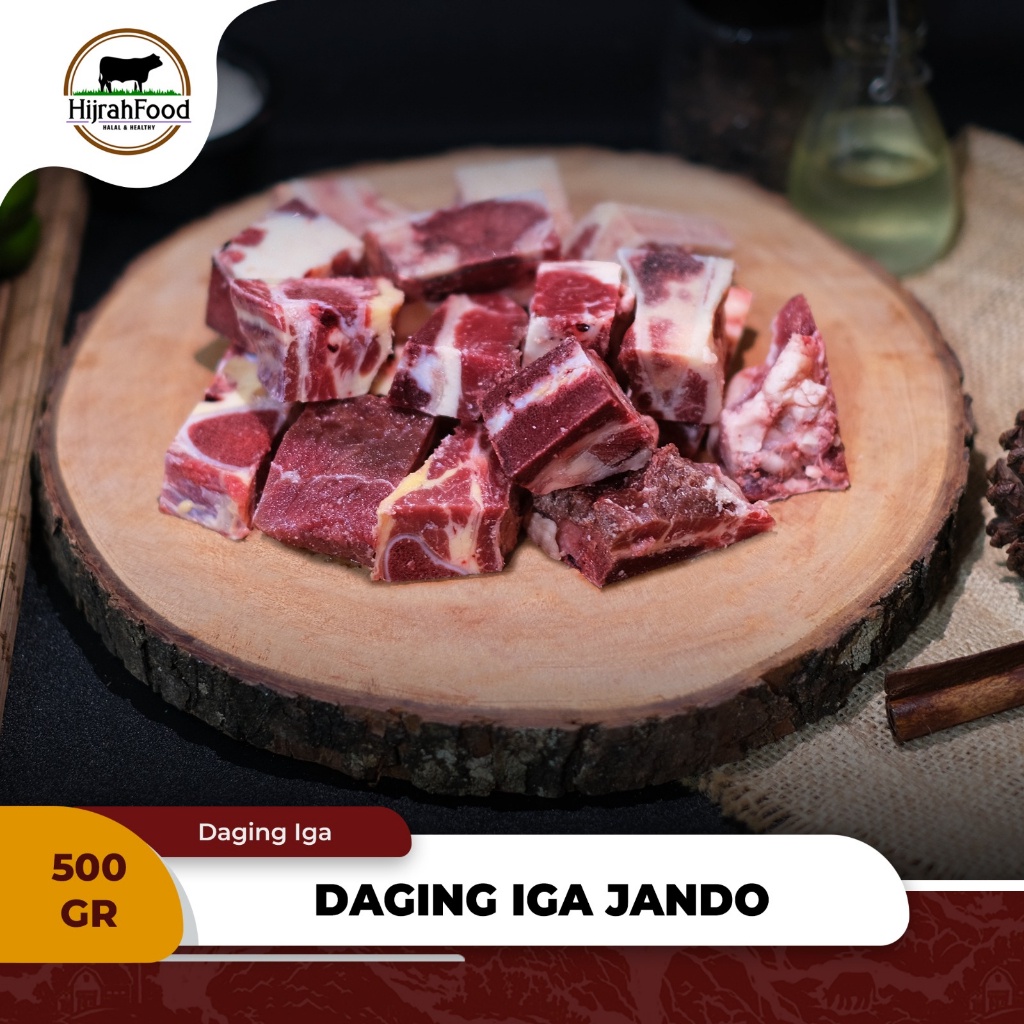 

Hijrahfood Iga Tulang Muda Jando Sandung Lamur Sapi| Beef Brisket Bone AUS 500 gr