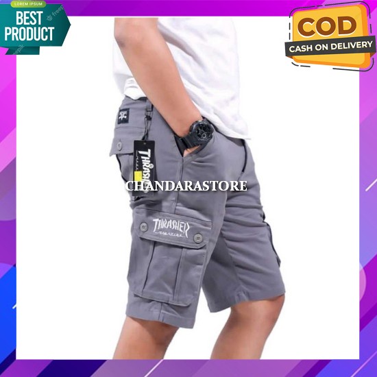 Detail Produk Dari   Celana Cargo Pendek Jumbo 36 38 40 42 44 46 48 50 Bigsize Celana Cargo Jumbo Pe