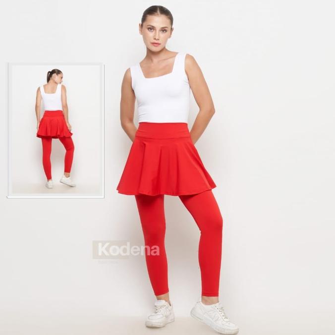 Celana Senam Leging Rok Polos/Celana Leging Rok/Celana Renang Rok