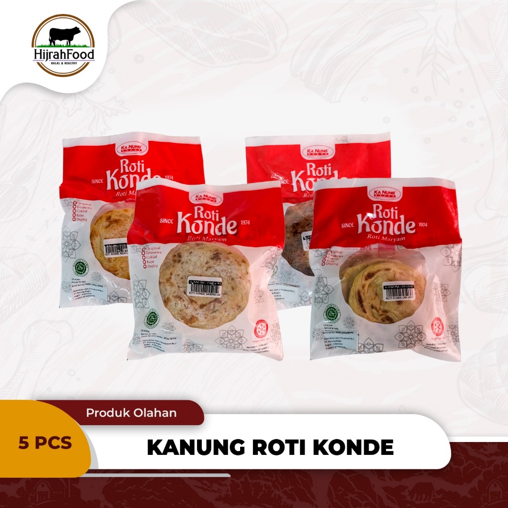 

Kanung Bakery Roti Konde Frozen Canai Maryam Prata 5pcs