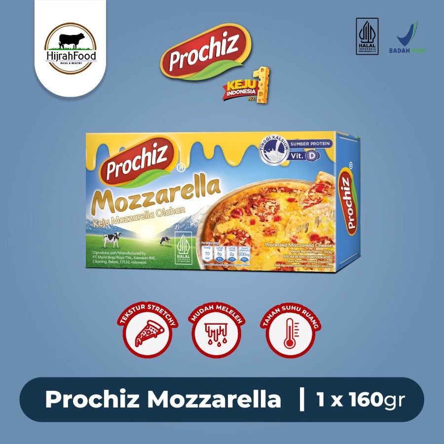 

Prochiz Mozarella Cheese - Keju Mozarella 160 gr