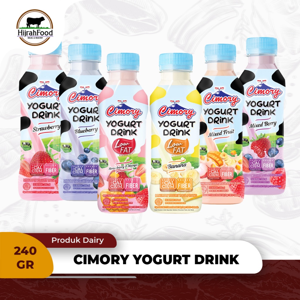 

Cimory Yogurt Drink Minuman Yoghurt Varian Rasa Sari Buah Sumber Kalsium Serat 250 ml