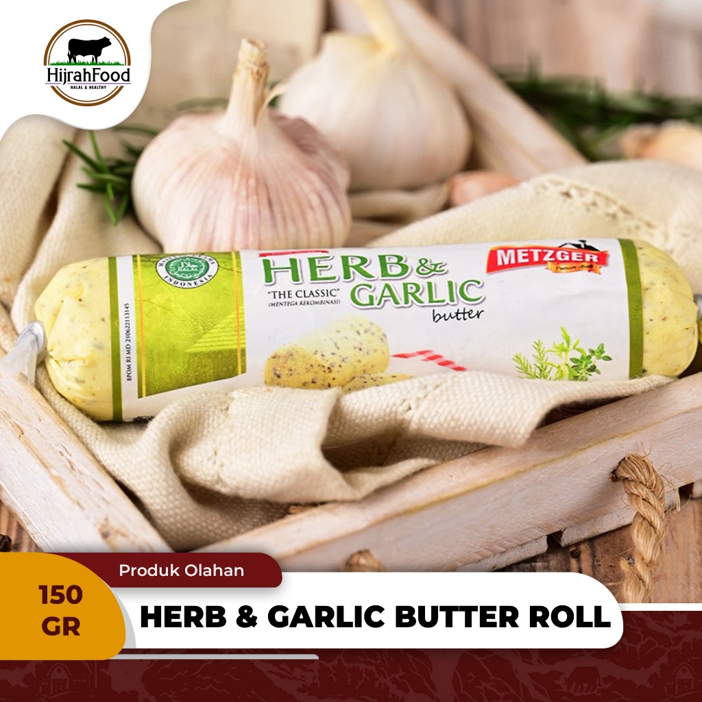 

Metzger Herb & Garlic Butter Roll / Mentega Garlic & Rempah - 150 gr