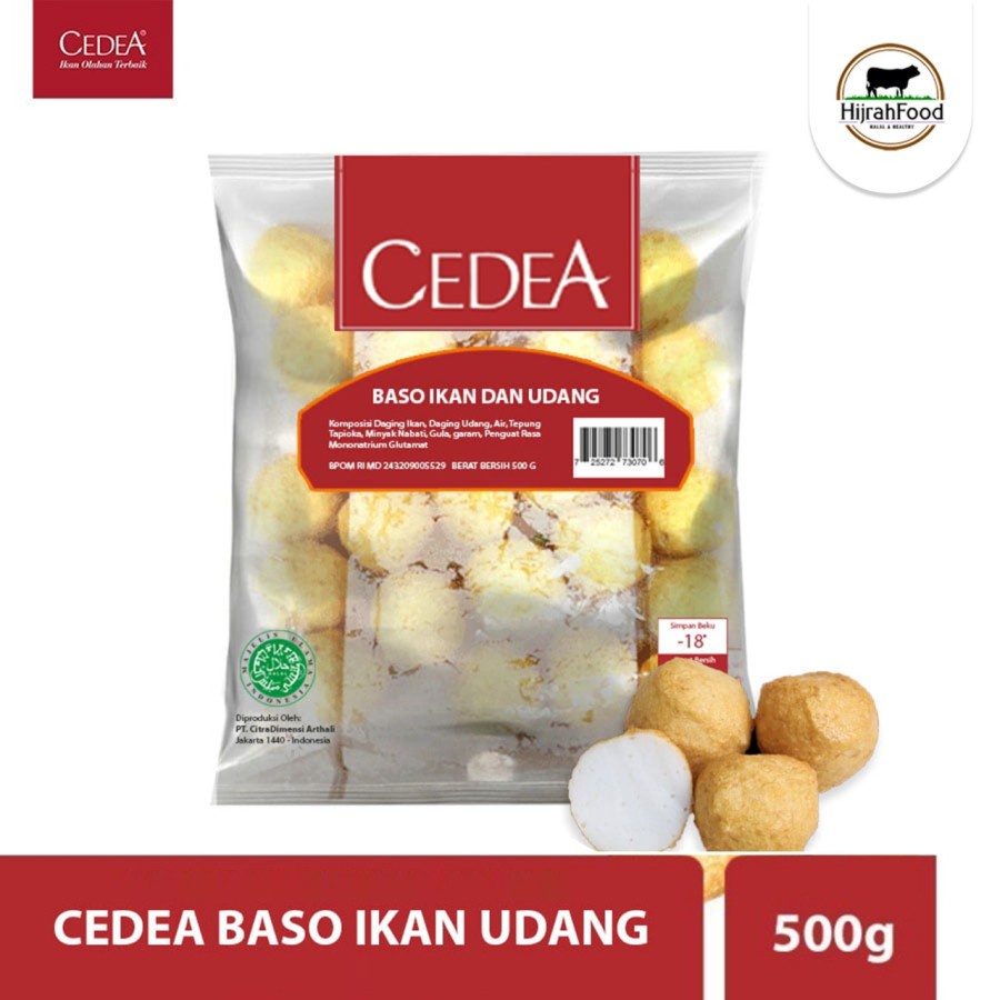 

CEDEA Baso Ikan Udang / Shrimp Fish Ball - (Qty. 500 gr)