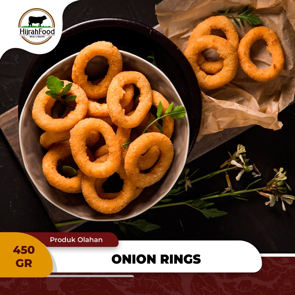 

Breaded Onion Rings US / Bawang Bombay Cincin Crispy - 450 gr