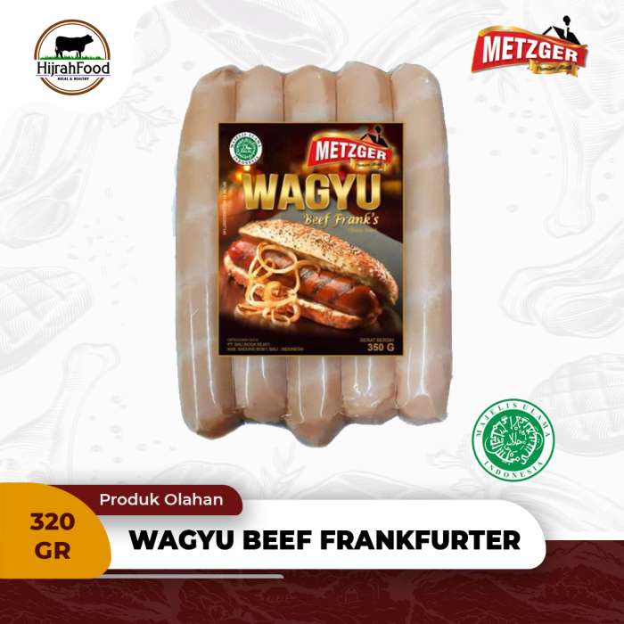 

Metzger Wagyu Beef Frankfurter Sausage / Sosis Sapi Wagyu Premium