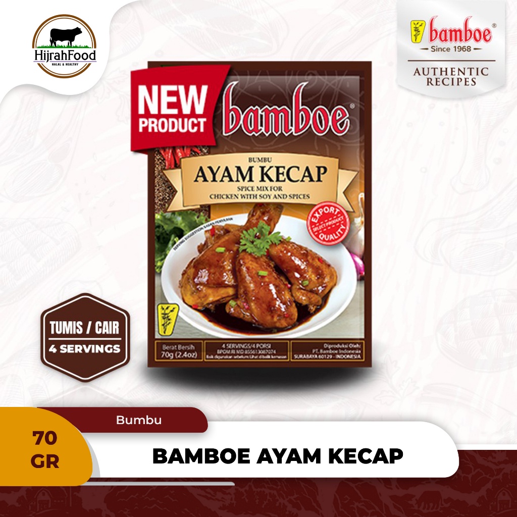 

Bumbu Bamboe Bumbu Ayam Kecap | Chicken with Soy Spice Mix (70g)