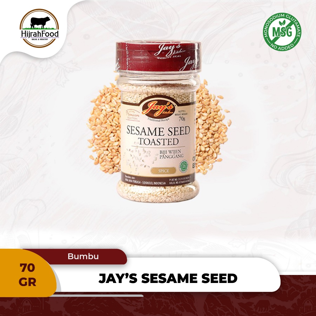 

Jay's Biji Wijen Panggang - Kitchen Sesame Seed Toasted 70 gr