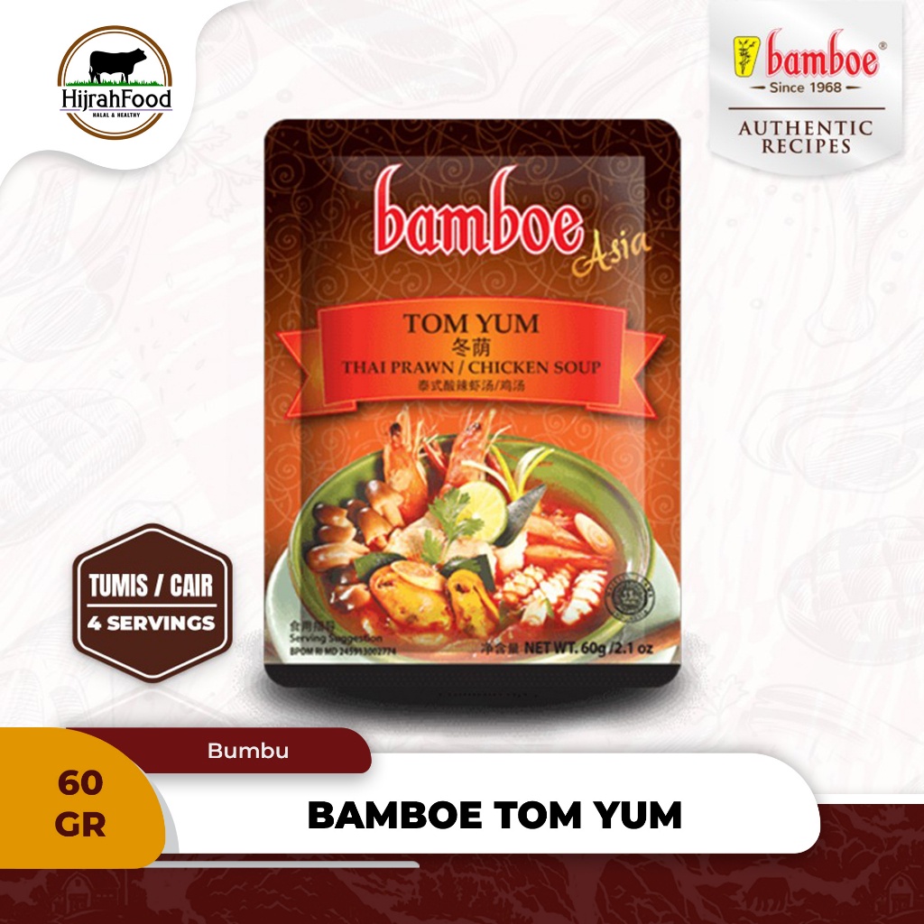 

Bamboe Bumbu Tom Yum | Thai Prawn / Chicken Soup Spice Mix (60 g)