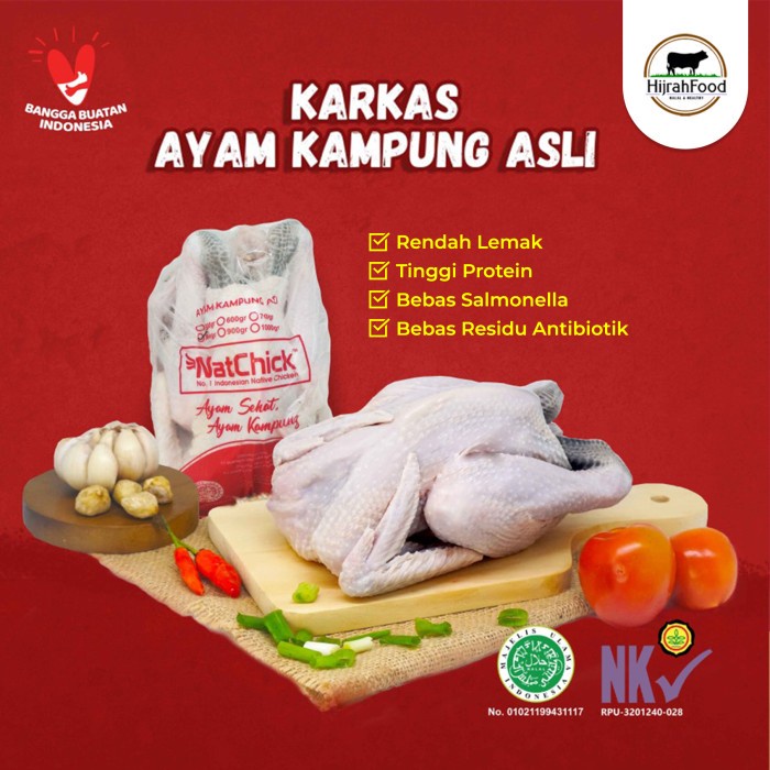 

Ayam Kampung Karkas Utuh | Free-Range Chicken Whole Frozen (1 ekor)