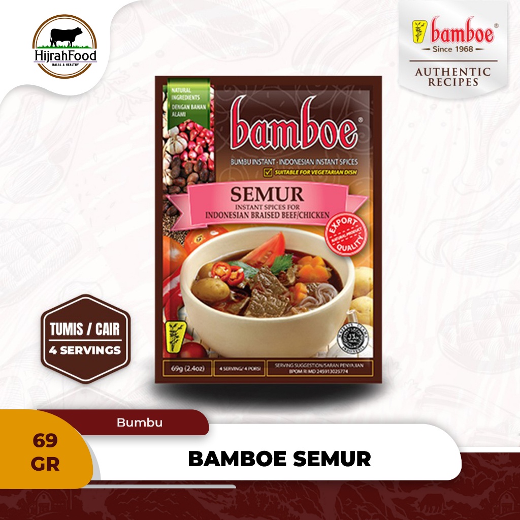 

Bamboe Bumbu Semur | Indonesian Braised Beef/Chicken Spice Mix - (Qty. 69 gr)