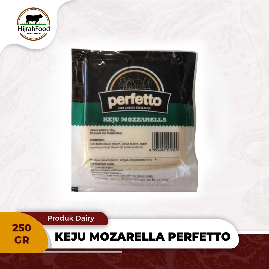 

Mozzarella Cheese Perfetto | Keju Mozarella Perfetto Original - (Qty. 250 gr)