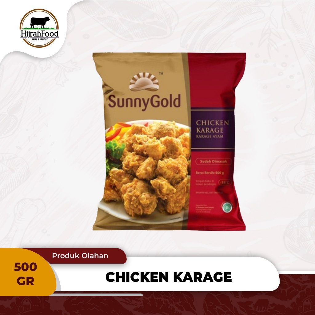 

Sunny Gold Chicken Karage Karaage Ayam Berbumbu Olahan Praktis 500gr