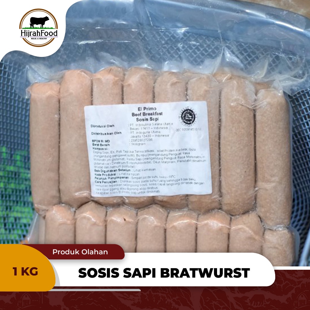 

Beef Sausage Bratwurst Breakfast / Sosis Sapi (Qty 1 kg)