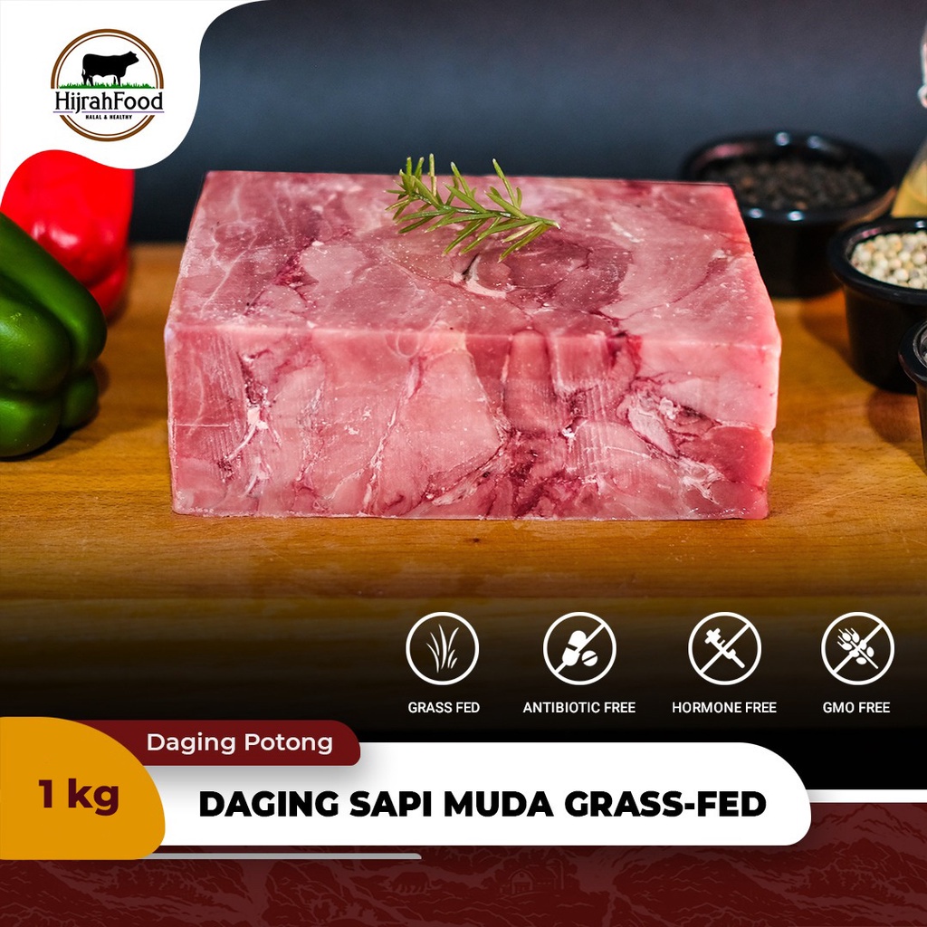 

Hijrahfood Daging Sapi Muda Potong Grassfed / Free-Range Veal Beef