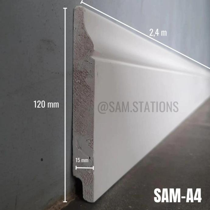 SAM-A4 PLINT LANTAI SKIRTING LIST KAYU WALL MOLDING LIS DINDING PROFIL