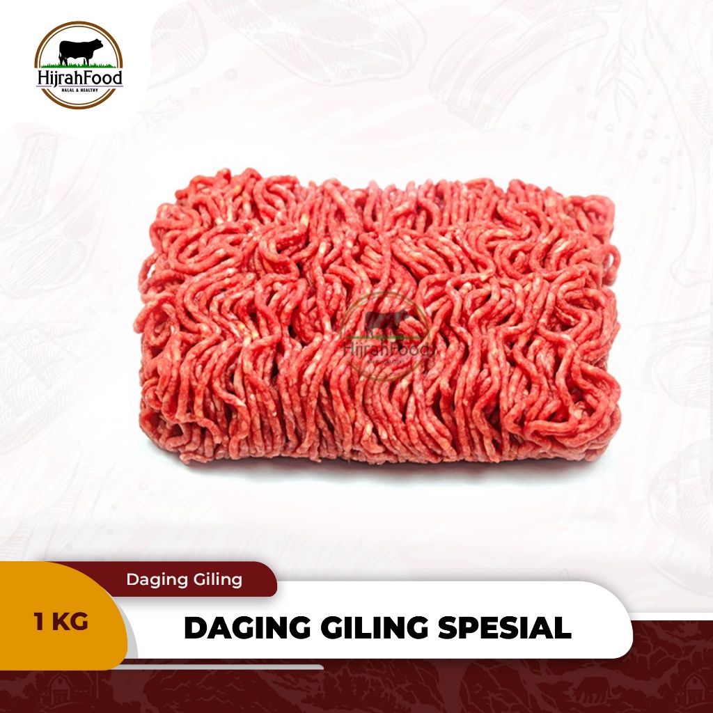 

Hijrahfood Daging Giling Sapi | Minced Ground Beef - SPECIAL / LESS FAT 1 kg