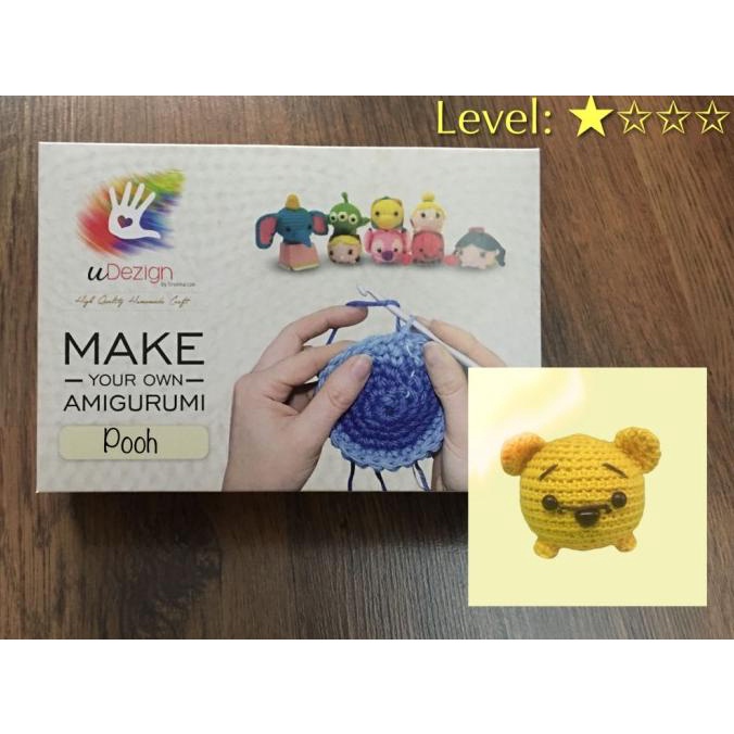 "'''] DIY Kit untuk amigurumi (boneka rajut) Tsum tsum Pooh
