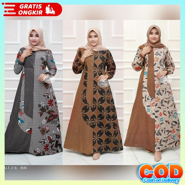 Games Dres Syari Casual Gmis Syar'I Lebaran Ghmus Batik Dress Muslima Deres Gamis Pesta Kondangan Ga