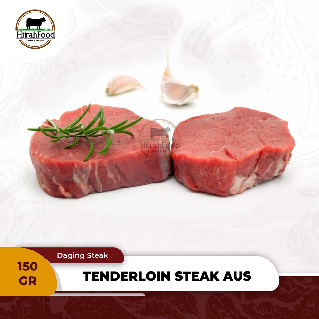 

Hijrahfood Beef Tenderloin Steak AUS - Tenderloin A / Daging Has Dalam