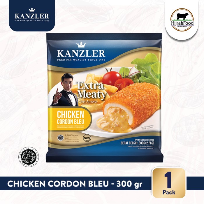 

Kanzler Chicken Cordon Bleu | Katsu Ayam Isi Keju Smoked Beef (300 gr)