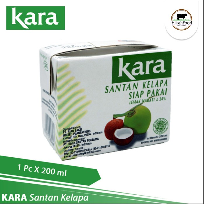 

KARA Santan Kelapa Cair (Coconut Cream) - 200 ml