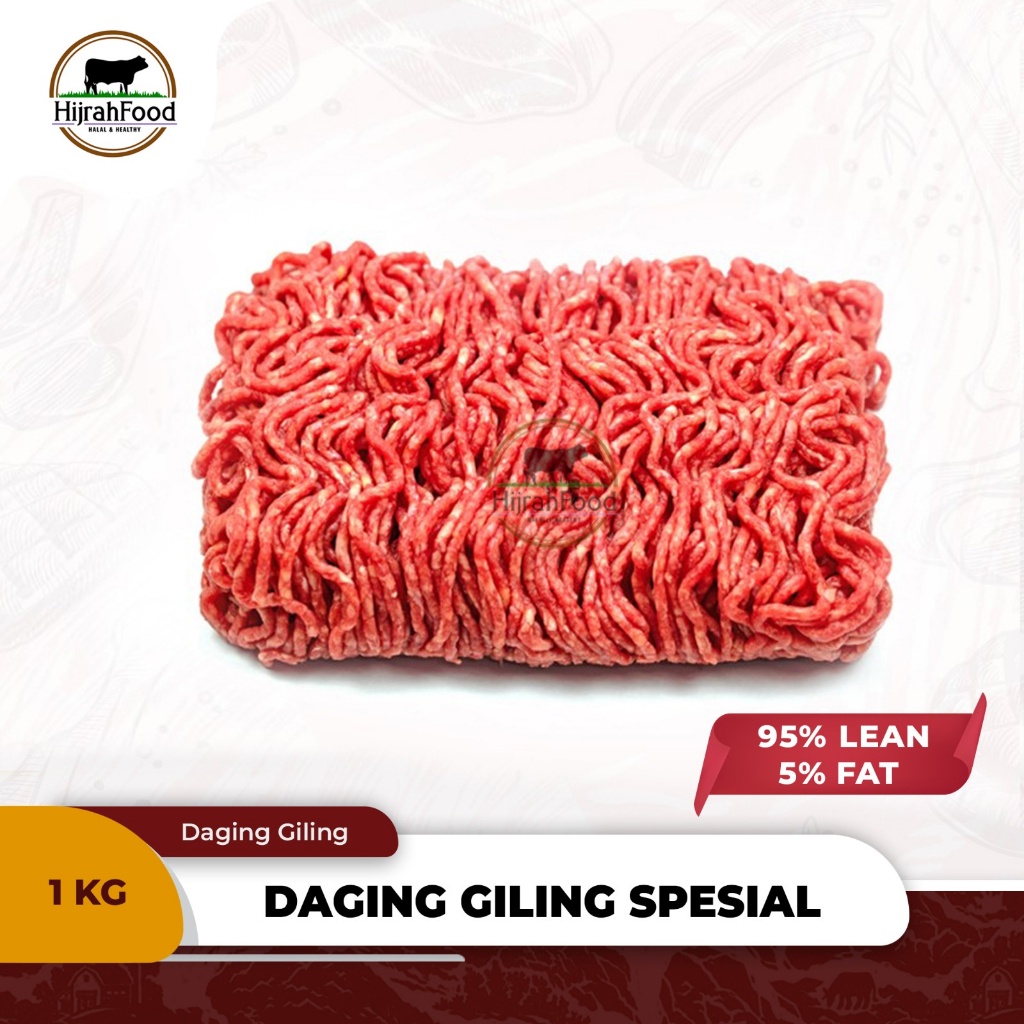 

Hijrahfood Daging Giling Sapi | Minced Ground Beef - SPECIAL / LESS FAT - 1 kg