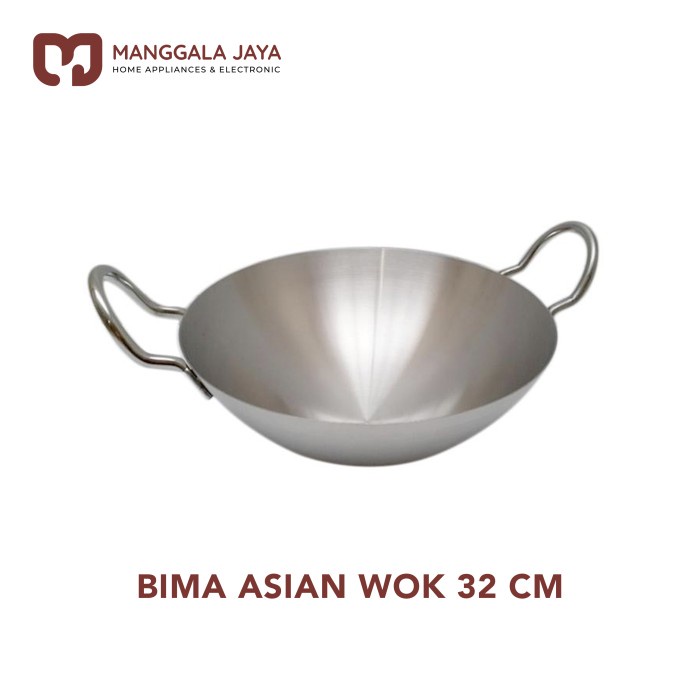 Terlaris Bima Asian Stainless Wok 32 Cm Bp0101332
