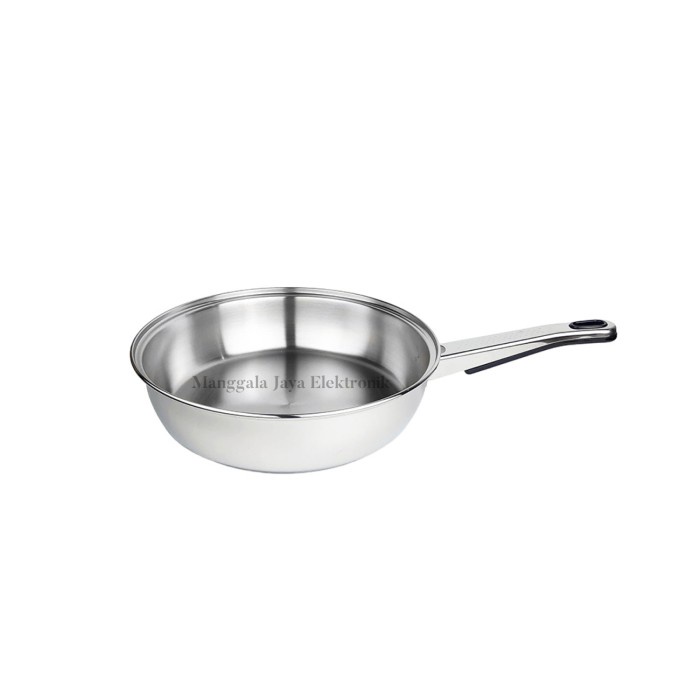 Terlaris Zebra Vitalux Stainless Fry Pan 24 Cm 175325 / Fry Pan Induksi