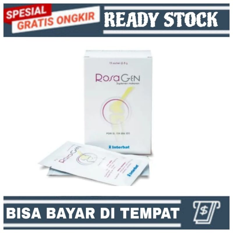 ROSAGEN 10 Sachet Suplemen Teruji Kesehatan Sendi Dan Tulang
