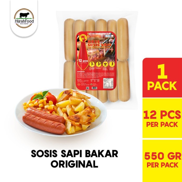 

BOSS Sosis Sapi Bakar Mini Original - Original Beef Sausage