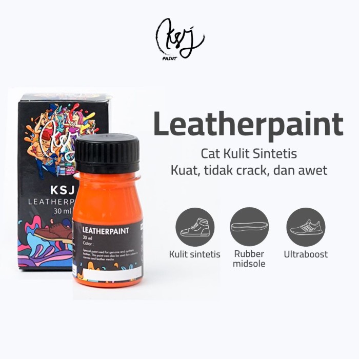 Terbaru Cat Sepatu Kulit AntilunturMerk Ksj 30Ml