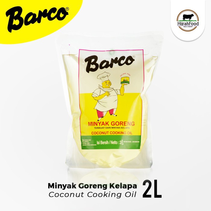 

BARCO Minyak Goreng Kelapa Sehat | Coconut Cooking Oil - Pouch 2 Liter