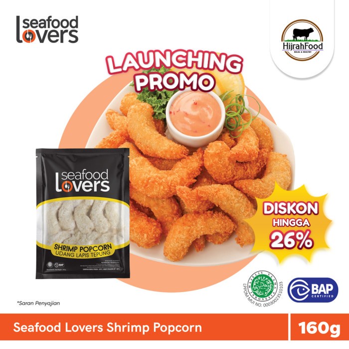

Seafood Lovers Shrimp Popcorn / Udang Tepung Pop Corn (160 gr)
