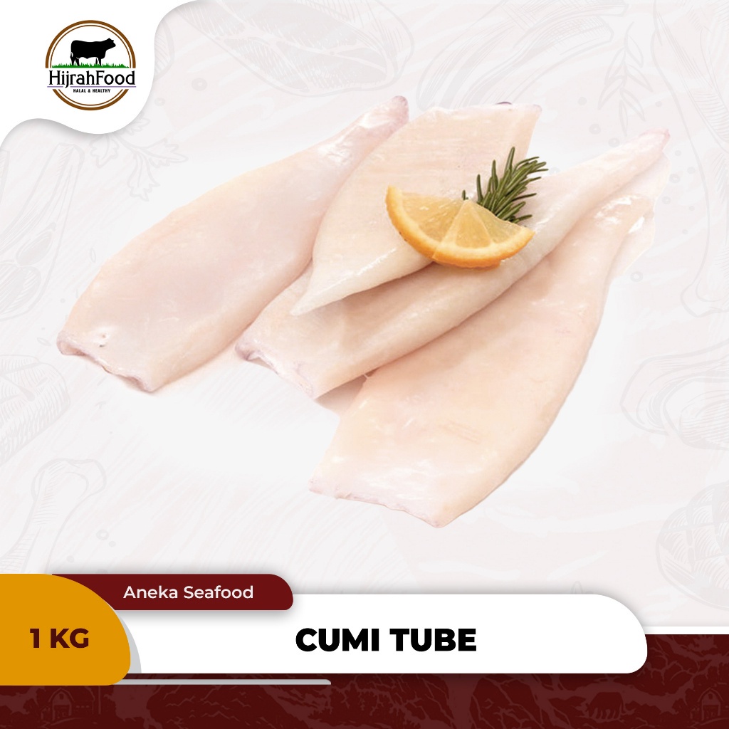 

Hijrahfood Cumi Tube Kupas Bersih / Squid Tube