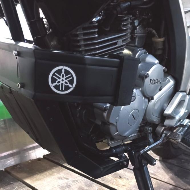 Cover Engine Cover Mesin Custom Yamaha Scorpio Bahan Plat Baja