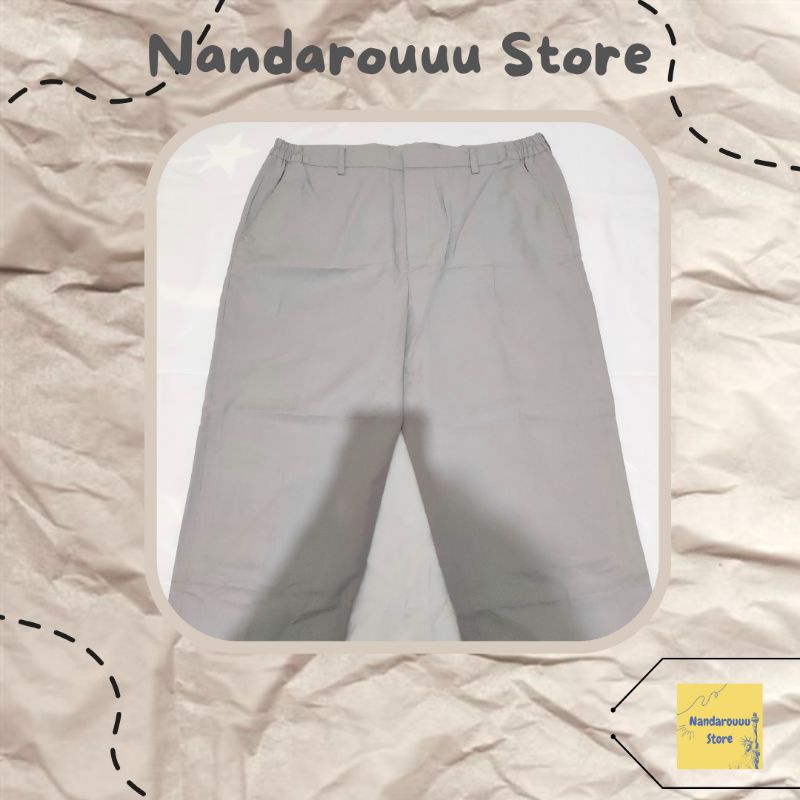 Celana Formal Abu Abu Unbranded || (Second)