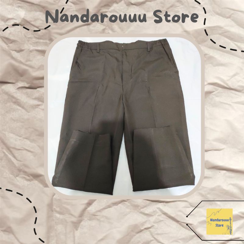 Celana Formal Hitam Coklat Unbranded || (Second)
