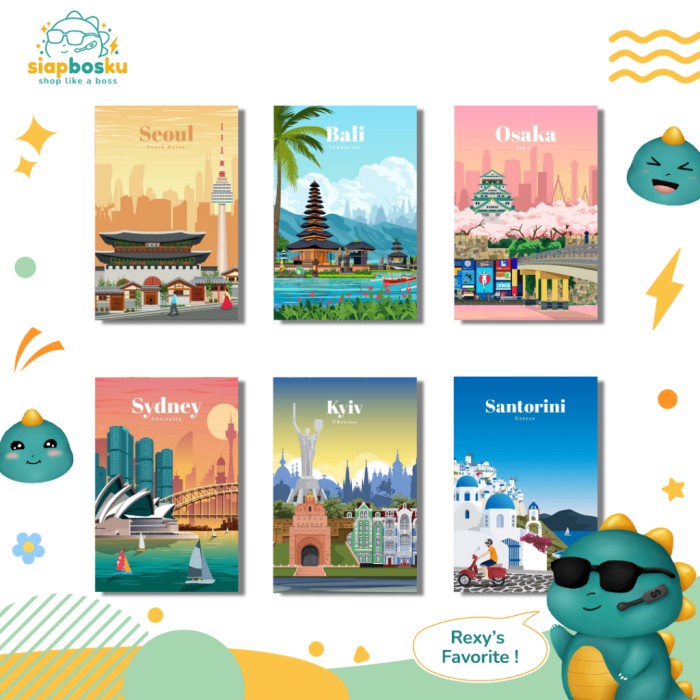 

Baru Paint By Number 20X30 Cm Aesthetic Cities Kanvas Painting With Frame